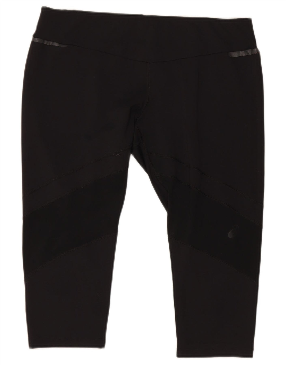 Damskie legginsy Capri Asics UK 18 XL, czarny poliester