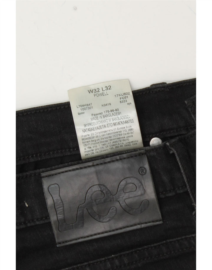 Męskie jeansy LEE Powell Slim W32 L30, czarna bawełna