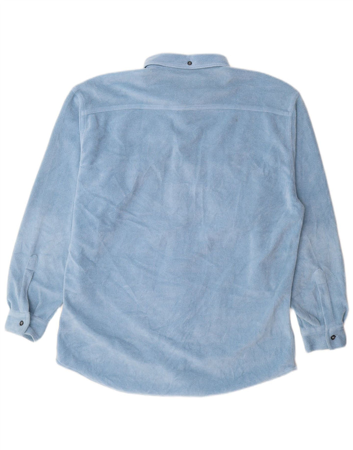 Męska koszula polarowa FILA IT 52/54, duża niebieska, poliester