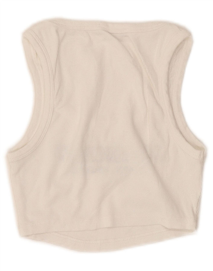 Damska kamizelka Crop Graphic Zara UK 8 Small White