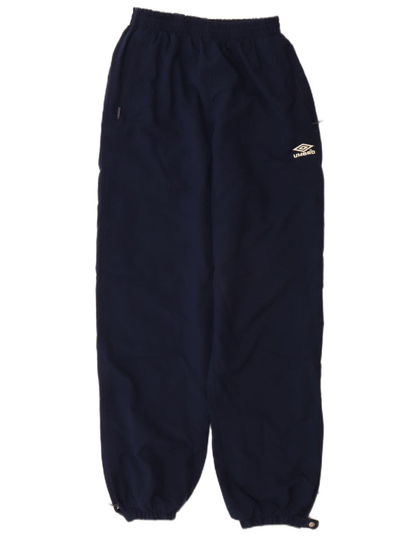 UMBRO Mens Tracksuit Trousers Joggers Small Navy Blue Polyester