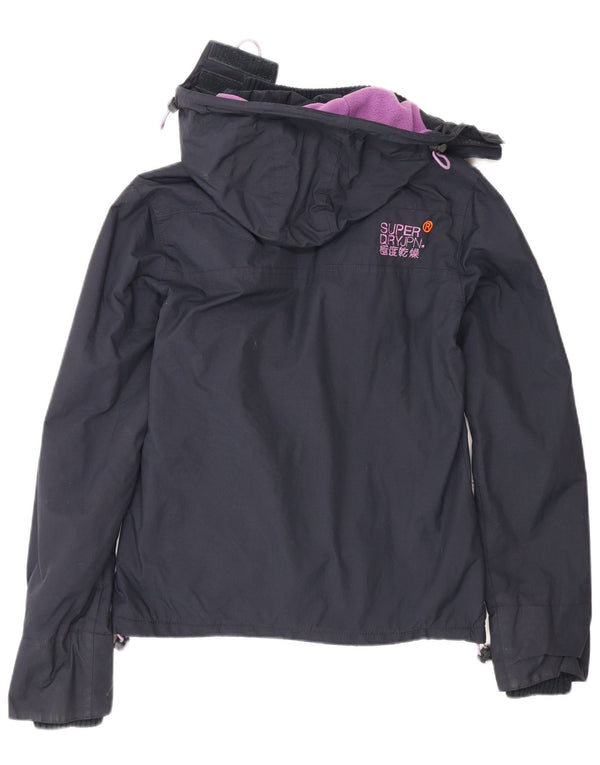 Damska wiatrówka z kapturem Superdry Windcheater UK 6 XS Granatowa