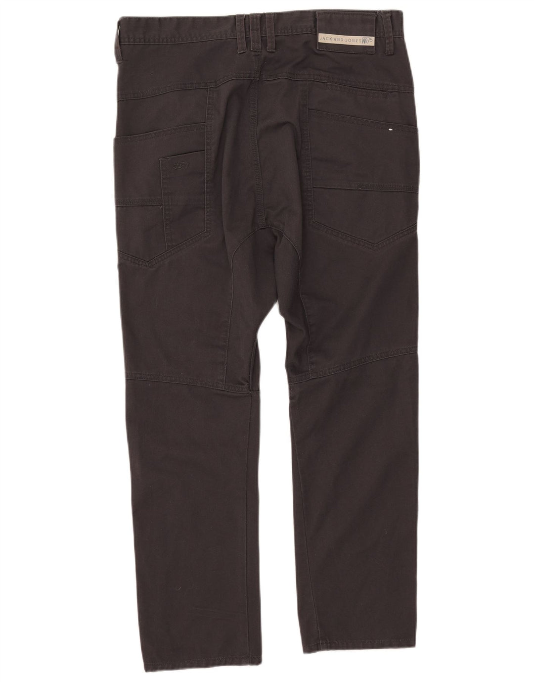 Męskie spodnie typu slim casual Jack & Jones W34 L25 Czarny poliester