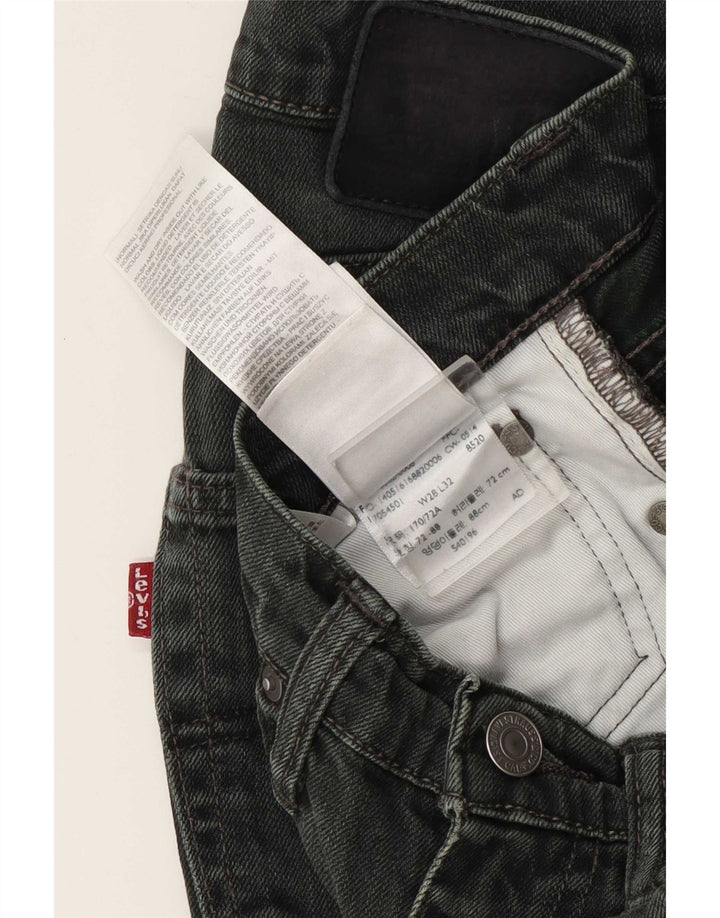 Damskie jeansy Levi's Slim W28 L32 Zielona bawełna