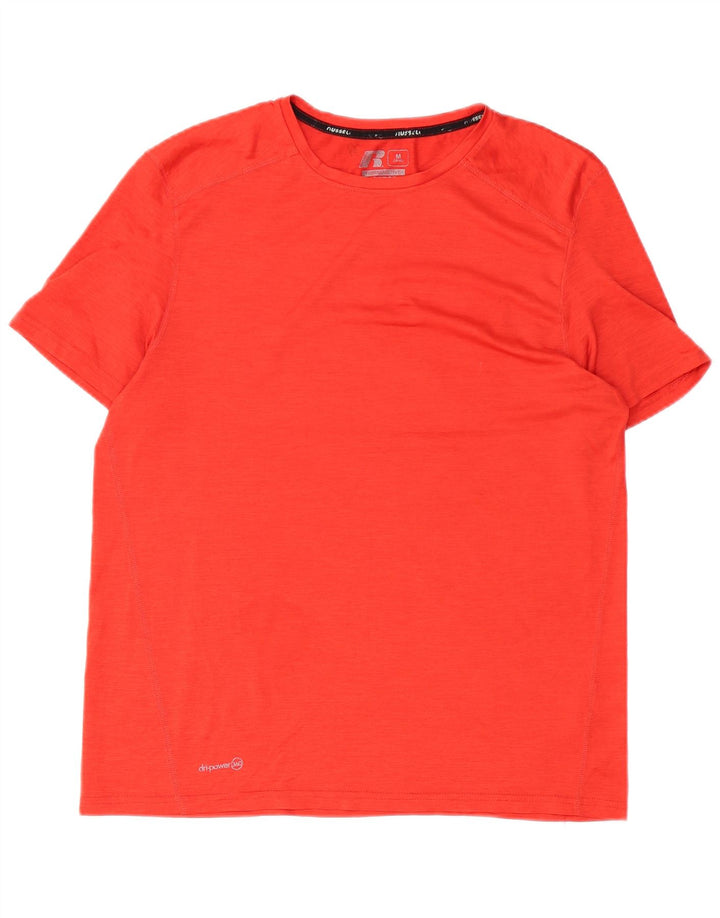 T-shirt męski RUSSELL ATHLETIC, UK 38/40, średni czerwony poliester