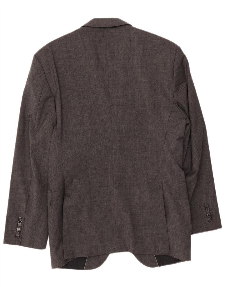 Męska marynarka zapinana na 2 guziki HUGO BOSS EU 48 Średnioszara wełna