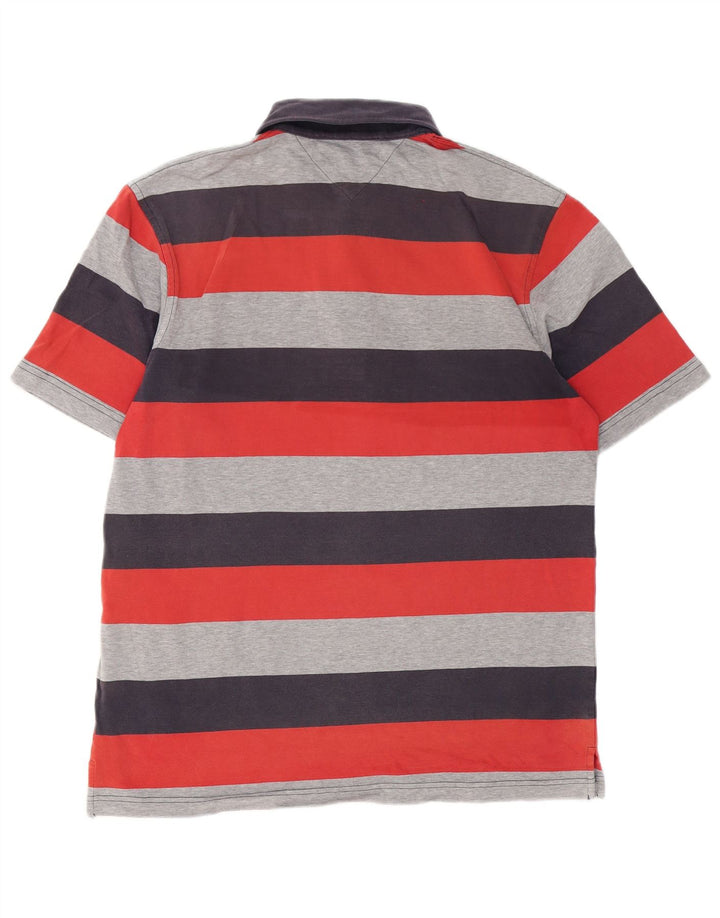 Męska koszulka polo Tommy Hilfiger, duża, wielokolorowa, bawełniana w paski