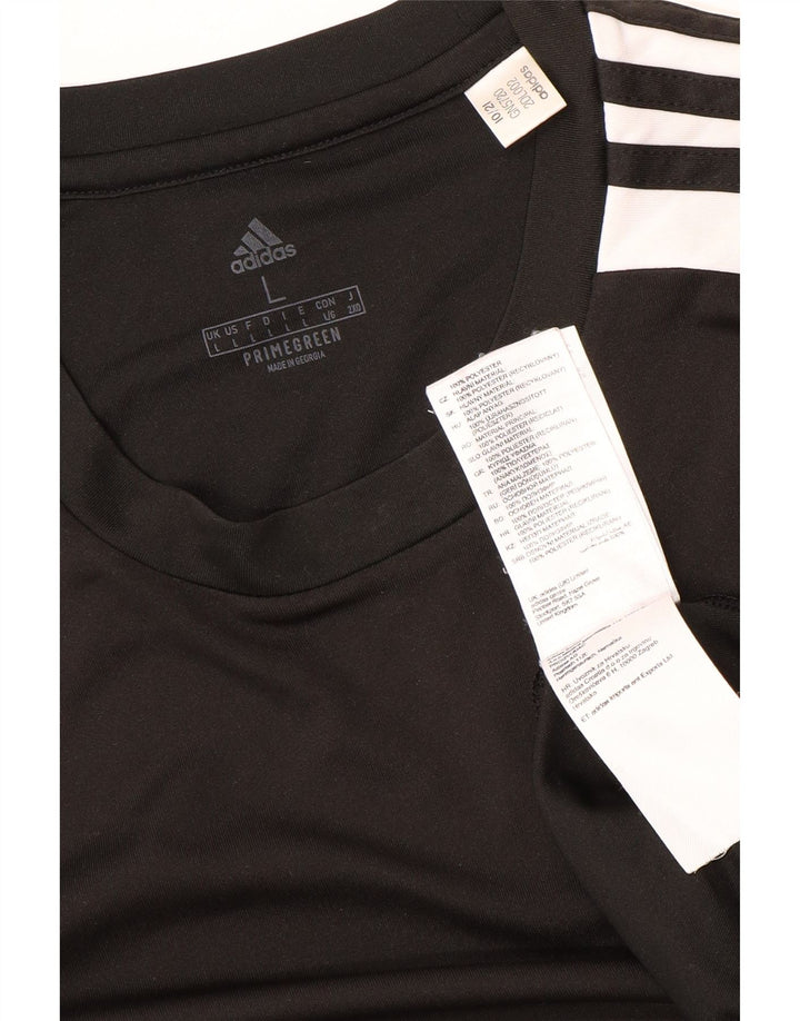 Męski T-shirt ADIDAS Aeroready, duży, czarny, poliestrowy