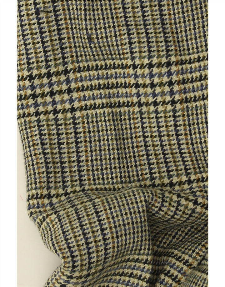 Męska marynarka zapinana na 2 guziki HUGO BOSS UK 40, duża, zielona pepitka