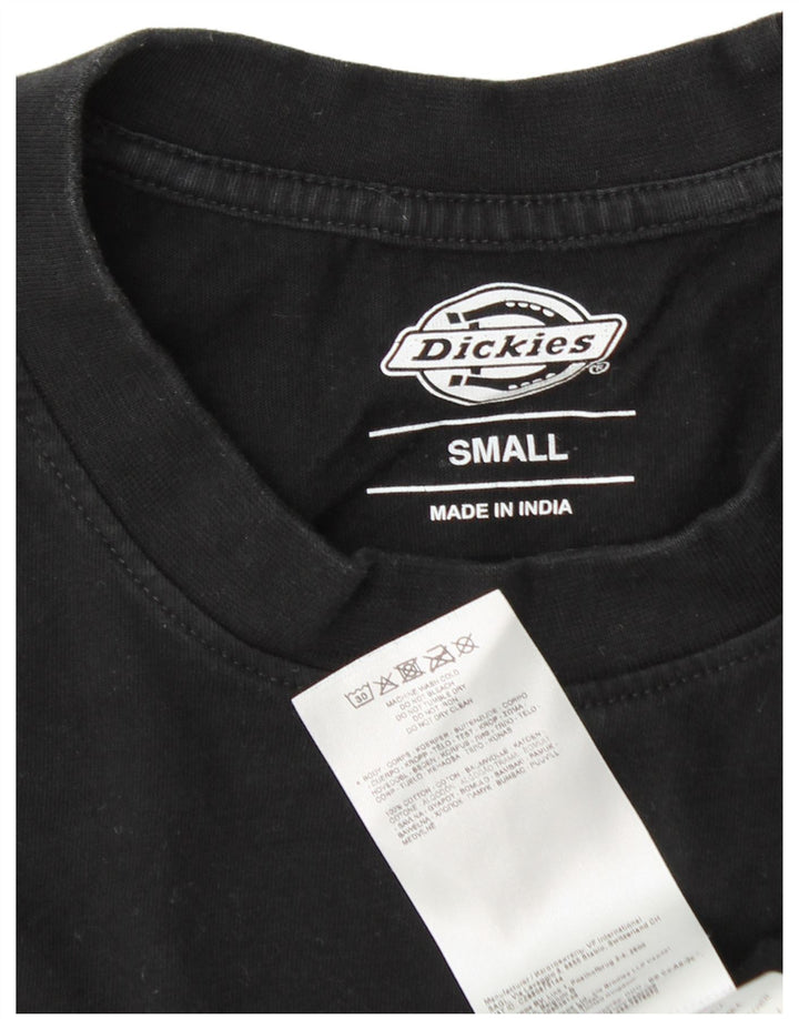 Męska koszulka z grafiką DICKIES, mała, czarna, bawełniana
