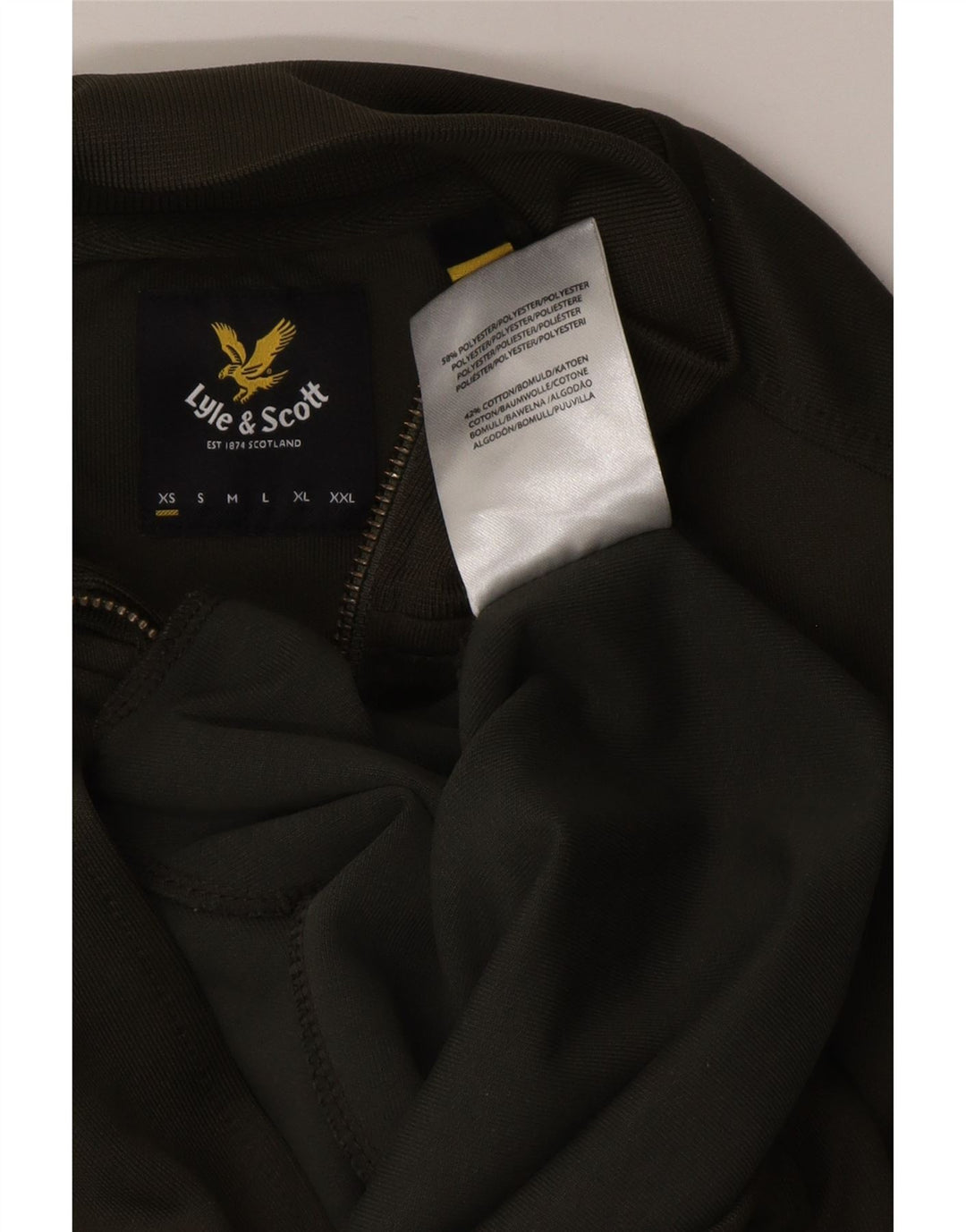 Damska kurtka dresowa LYLE & SCOTT UK 6 XS, poliester khaki