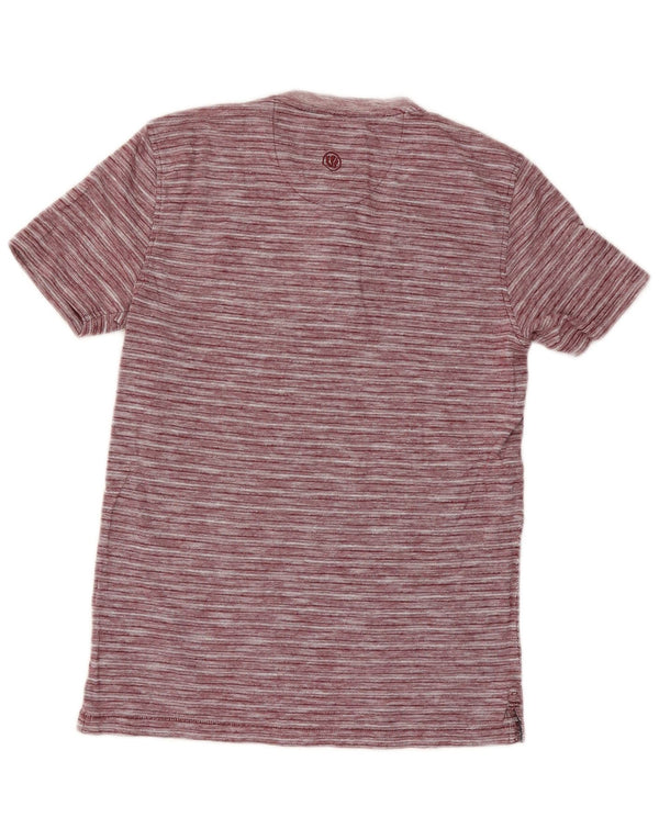 T-shirt męski Fat Face Top XS w czerwone prążki