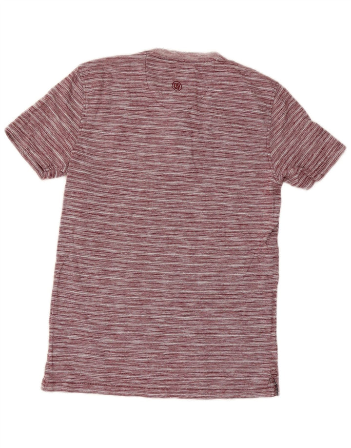 T-shirt męski Fat Face Top XS w czerwone prążki