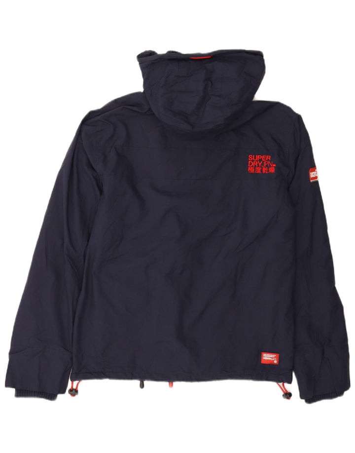 Damska kurtka wiatrówka Superdry Graphic UK 14, średni granat
