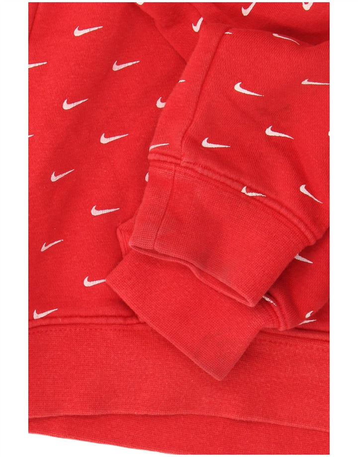 Chłopięcy sweter z kapturem Nike 6-7 lat, czerwony, bawełniany