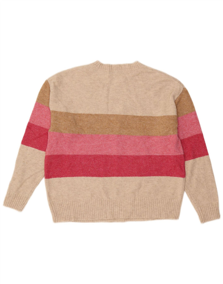 MARKS & SPENCER Damski sweter z okrągłym dekoltem, UK 14, średni beż