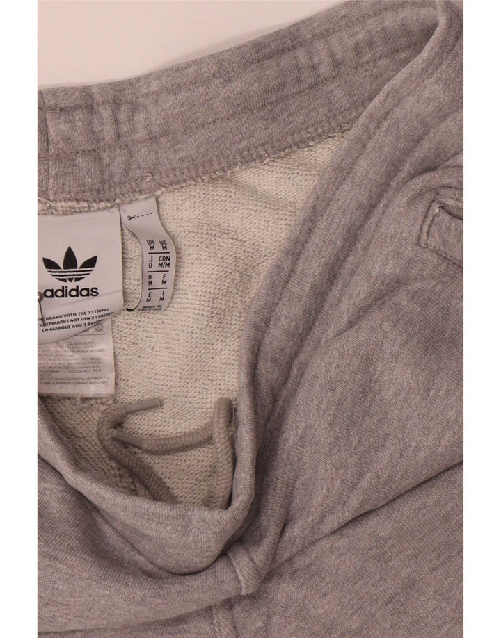 Męskie spodenki sportowe Adidas, średnioszare, bawełniane
