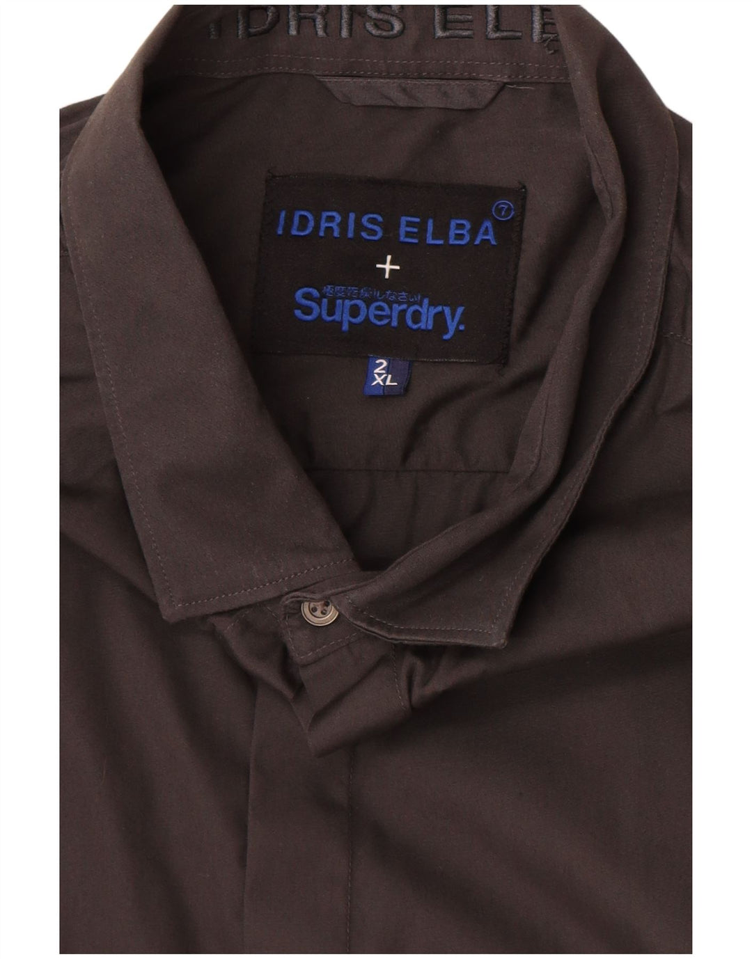 Koszula męska Superdry 2XL, szara, bawełniana