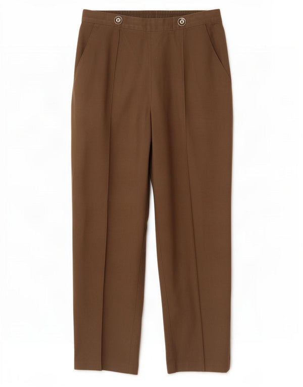 Spodnie damskie Marks & Spencer Straight Casual UK 8 Small W26 L26 Brązowe