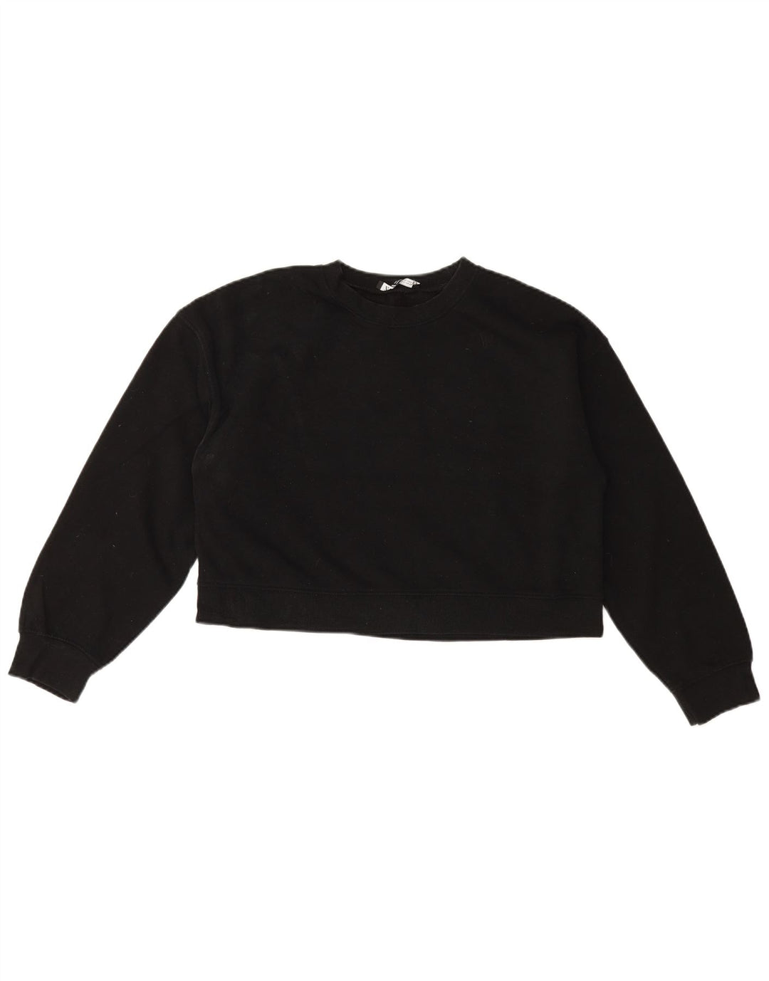 Damska bluza Zara Crop Jumper UK 14, średnia czarna bawełna