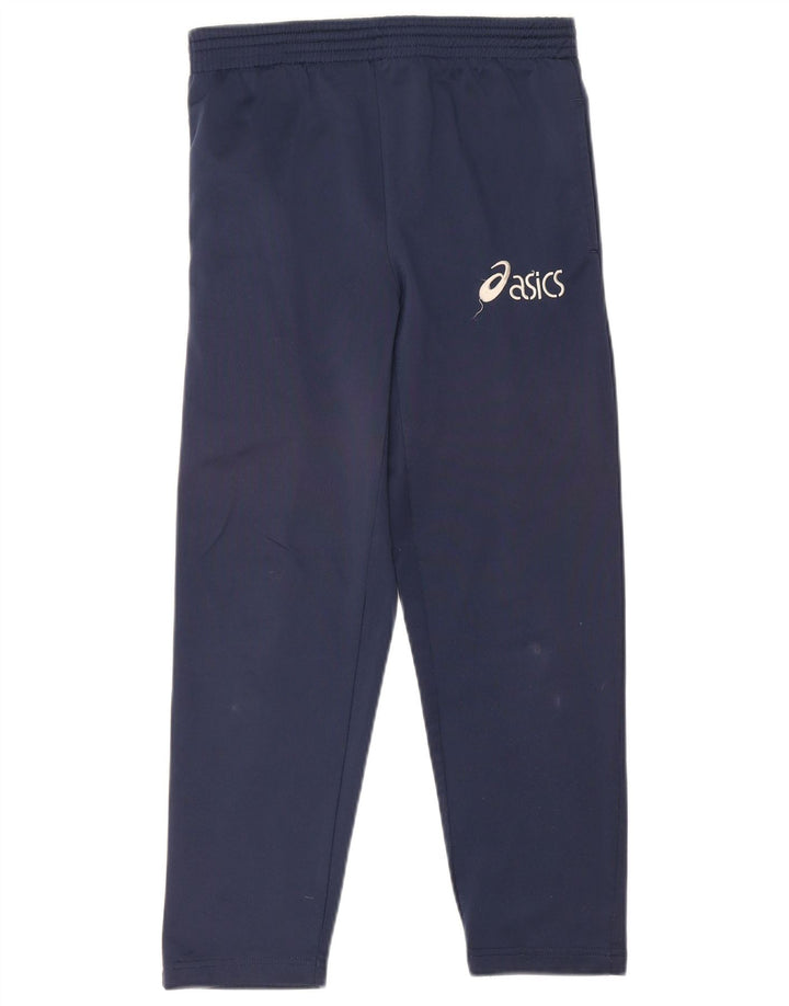 Spodnie dresowe chłopięce Asics 9-10 lat, granatowe, poliestrowe