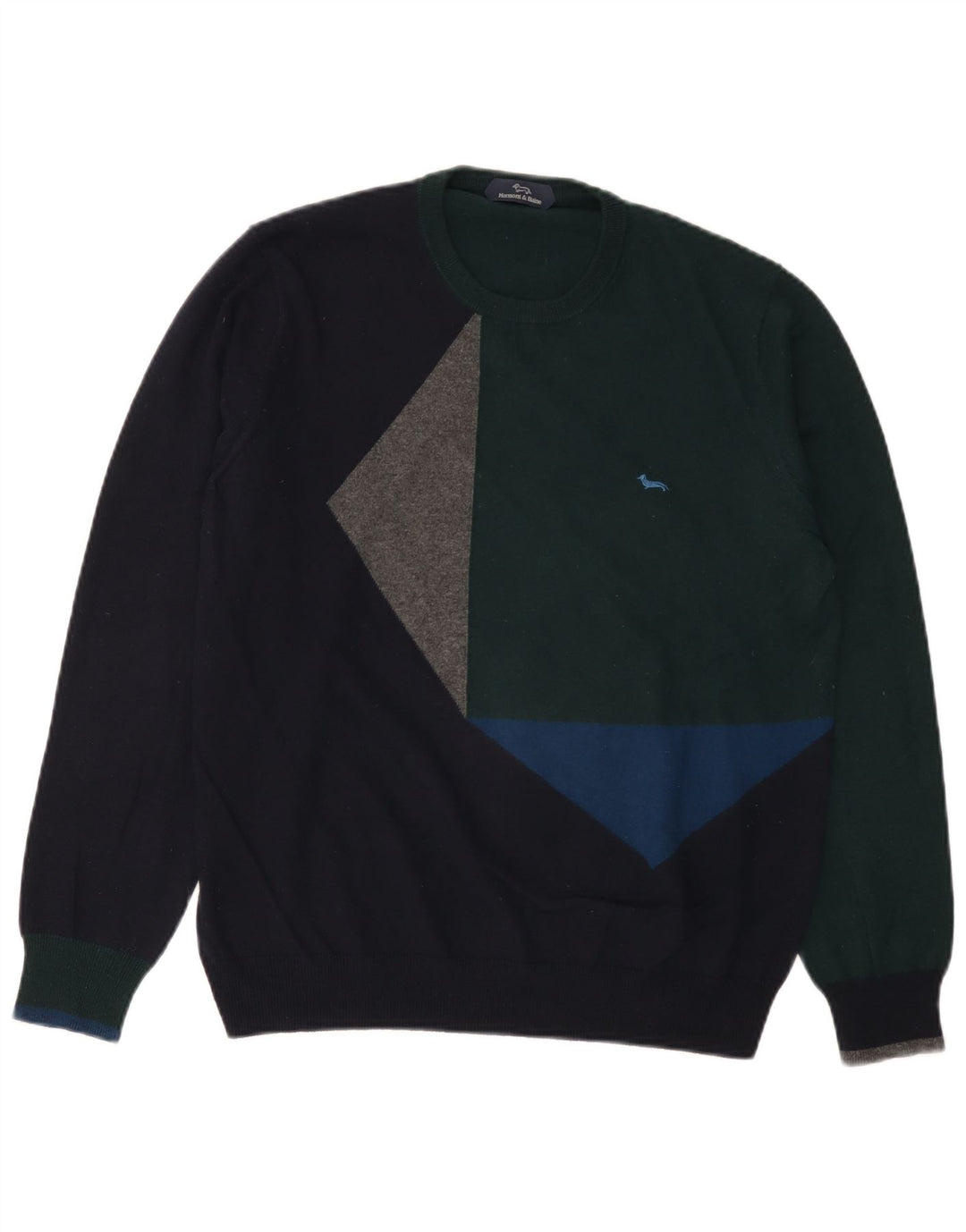Damski sweter z okrągłym dekoltem Harmont & Blaine UK 16, duży, wielokolorowy