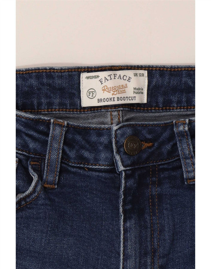 Damskie dżinsy Fat Face Brooke Bootcut UK 12 Medium W28 L29 Niebieska bawełna