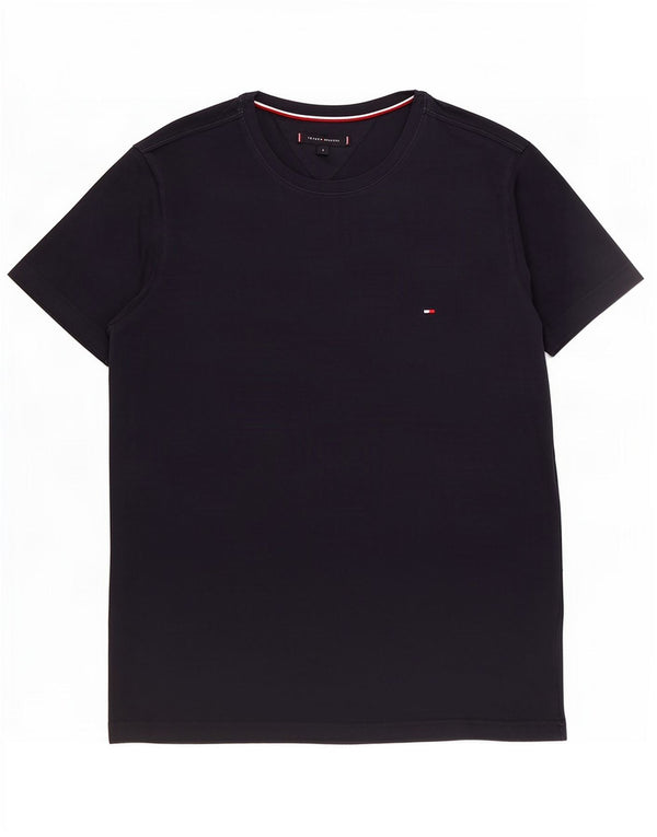 T-shirt męski Tommy Hilfiger, duży, bawełniany, granatowy