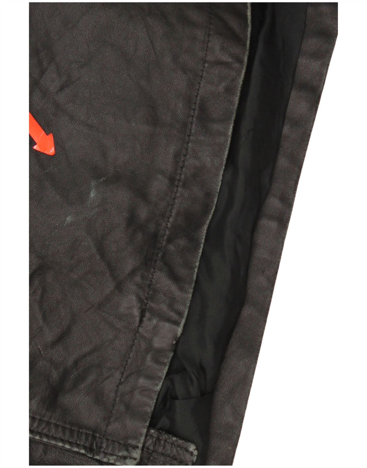 Bizzarro Męska marynarka zapinana na 3 guziki IT 54 2XL Czarna skóra