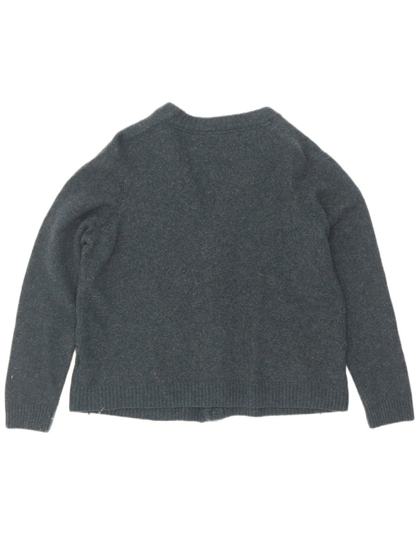 Marks & Spencer Mens Cardigan Sweater 2XL Blue Wool
