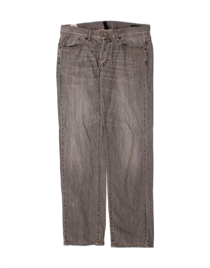 BENETTON Womens Straight Jeans W34 L33 Grey Cotton Vintage Benetton and Second-Hand Benetton from Messina Hembry 