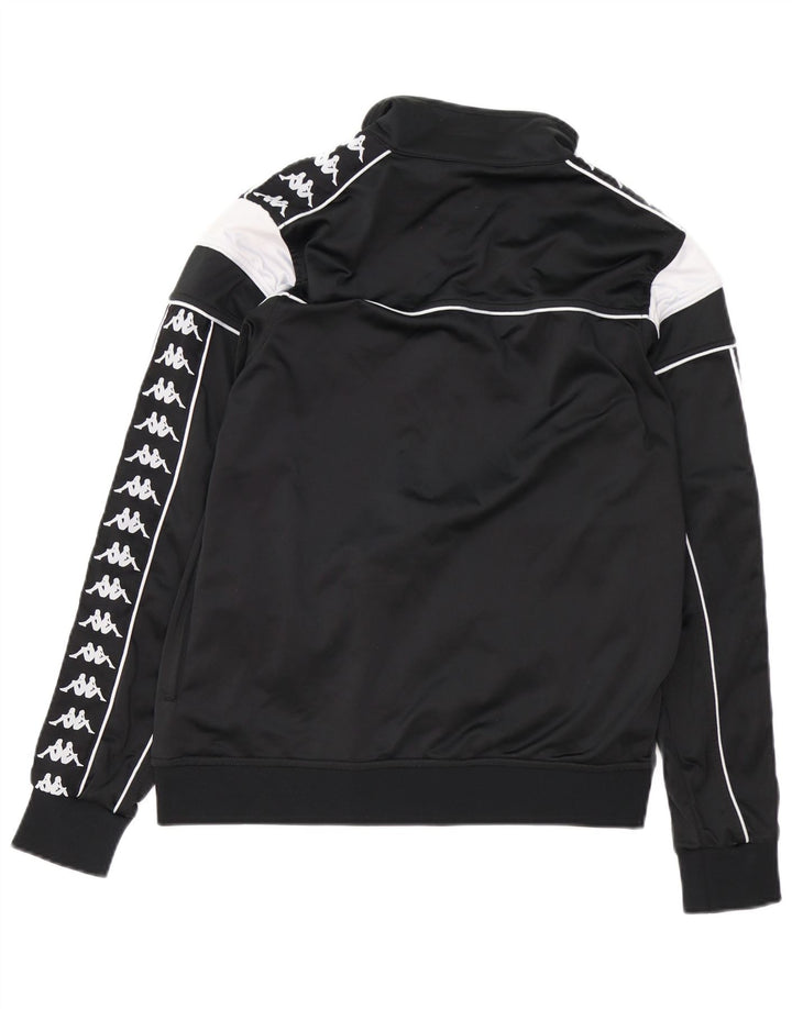 Damska kurtka dresowa KAPPA z grafiką UK 14 w kolorze średniej czerni