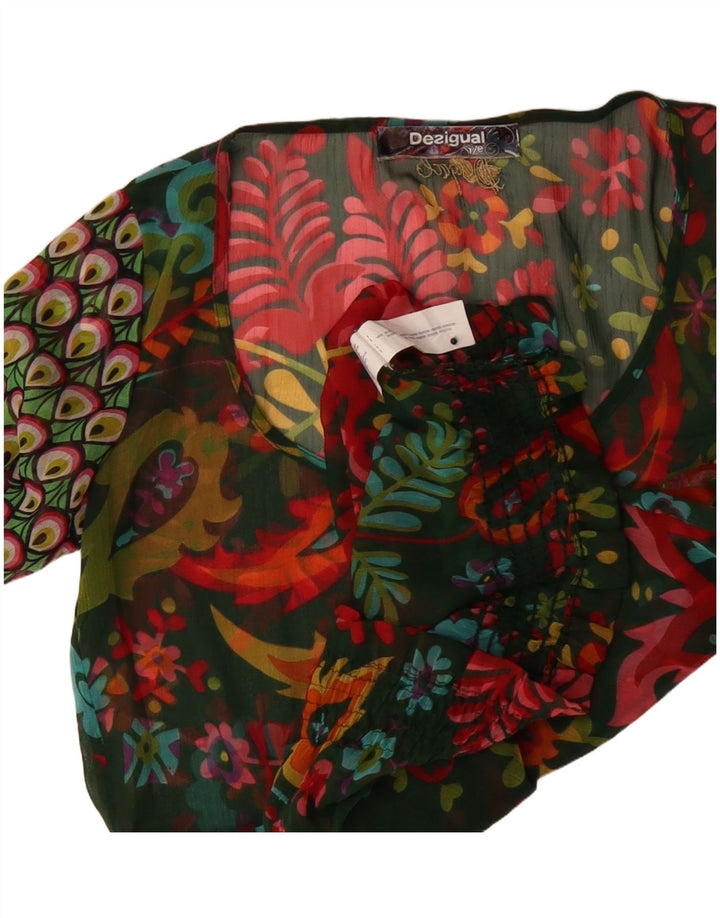Damska bluzka z długim rękawem Desigual Top UK 10 Small, wielobarwna paisley