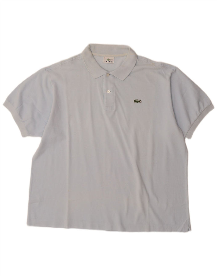 Męska koszulka polo LACOSTE Rozmiar 7 2XL Niebieska, bawełniana