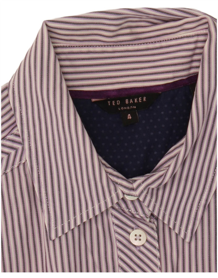Koszula damska Ted Baker, rozmiar 4, duże fioletowe paski