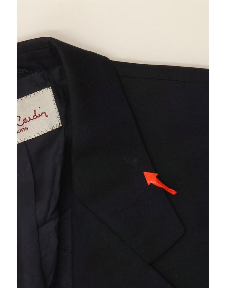 Męska marynarka Pierre Cardin zapinana na 3 guziki UK 38 w średnią granatową kratkę