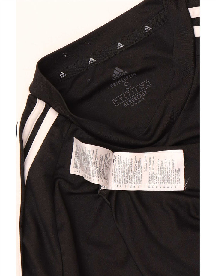 Męska koszulka z grafiką Adidas Aeroready Top, mała, czarna, z poliestru
