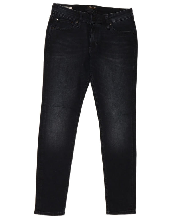 Męskie jeansy Jack & Jones Liam Skinny W31 L30 Granatowe, bawełniane