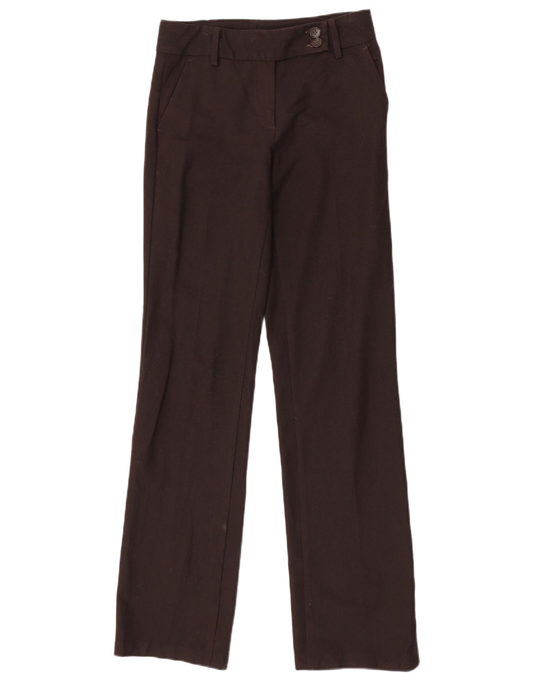 Spodnie damskie Benetton Straight Chino IT 40 Small W28 L34 Brązowy poliester