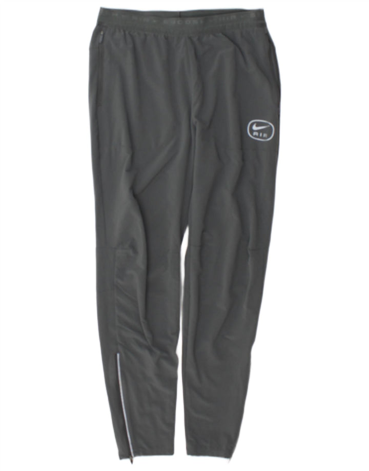 Męskie spodnie dresowe Nike Dri Fit, małe, szare, poliestrowe