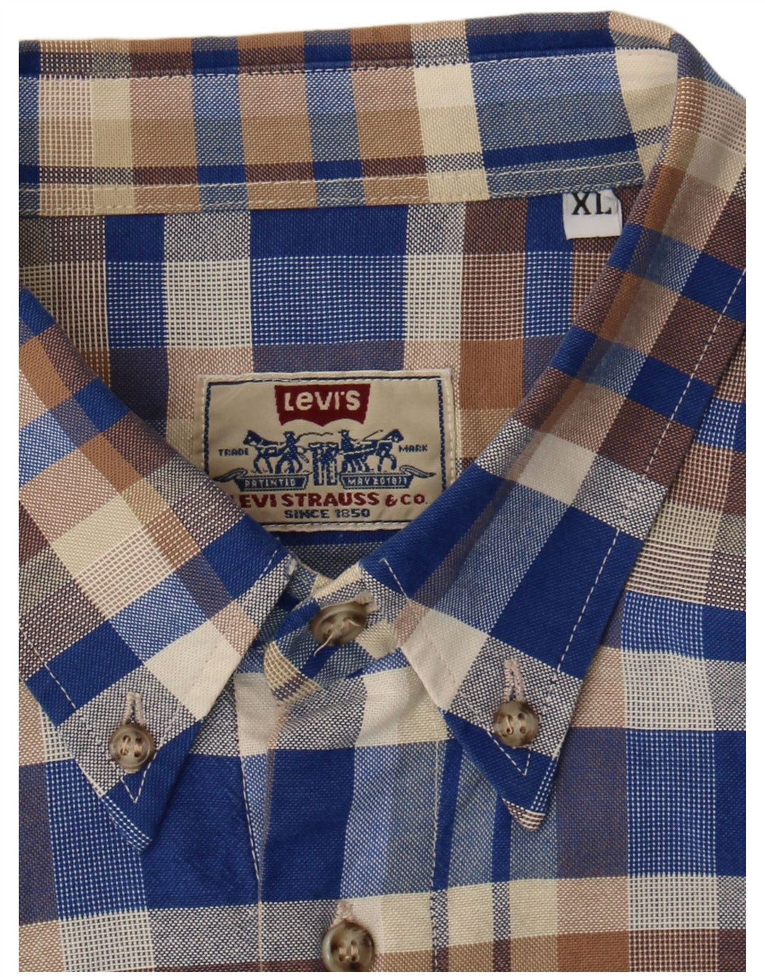 Koszula męska Levi's XL w niebieską kratkę