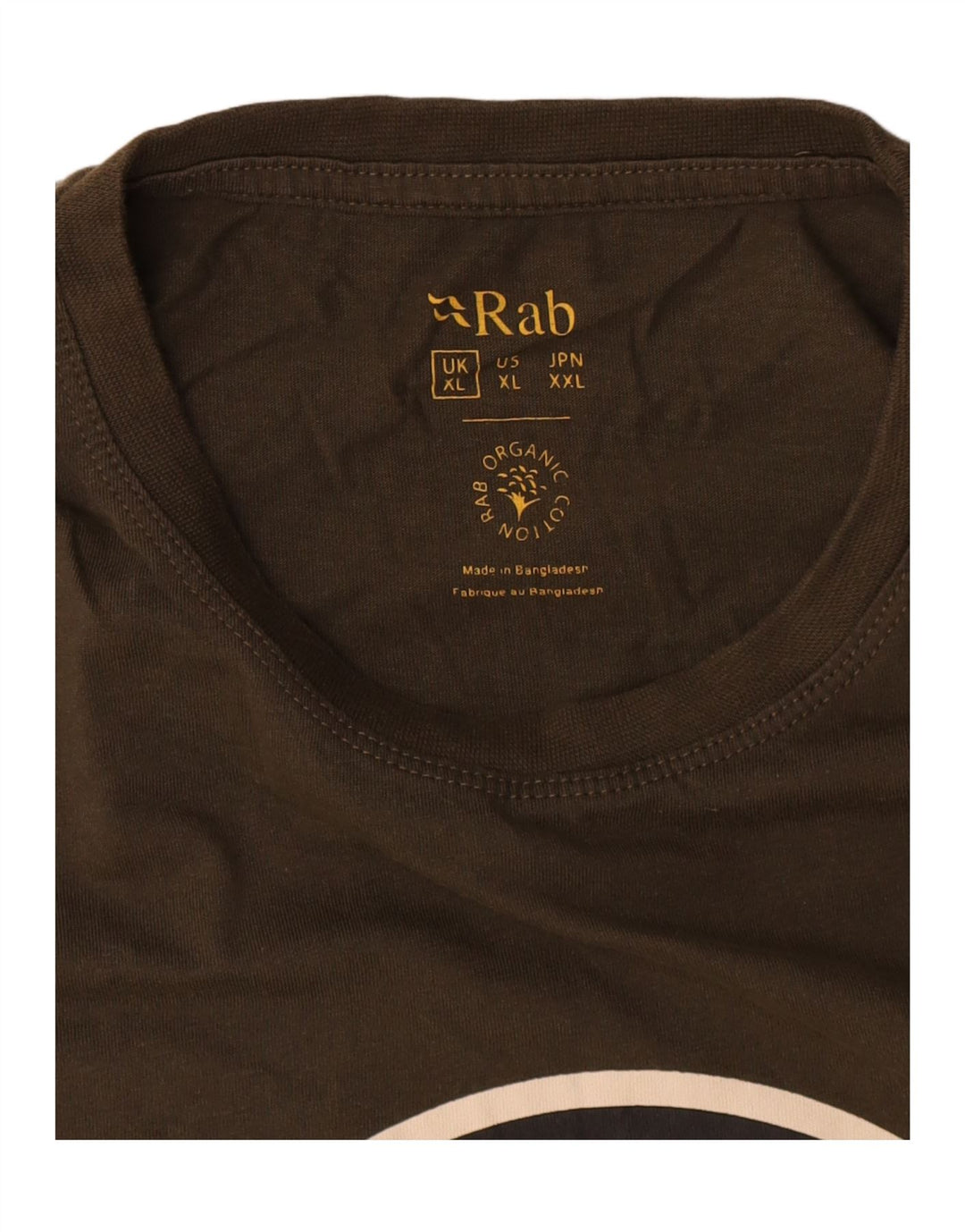 Koszulka Męska Rab z Grafiki XL Khaki Bawełna