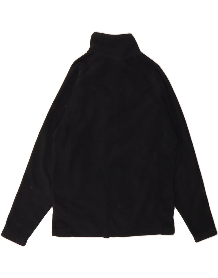 REEBOK Mens Fleece Jacket UK 36 Small Black Polyester Vintage Reebok and Second-Hand Reebok from Messina Hembry 