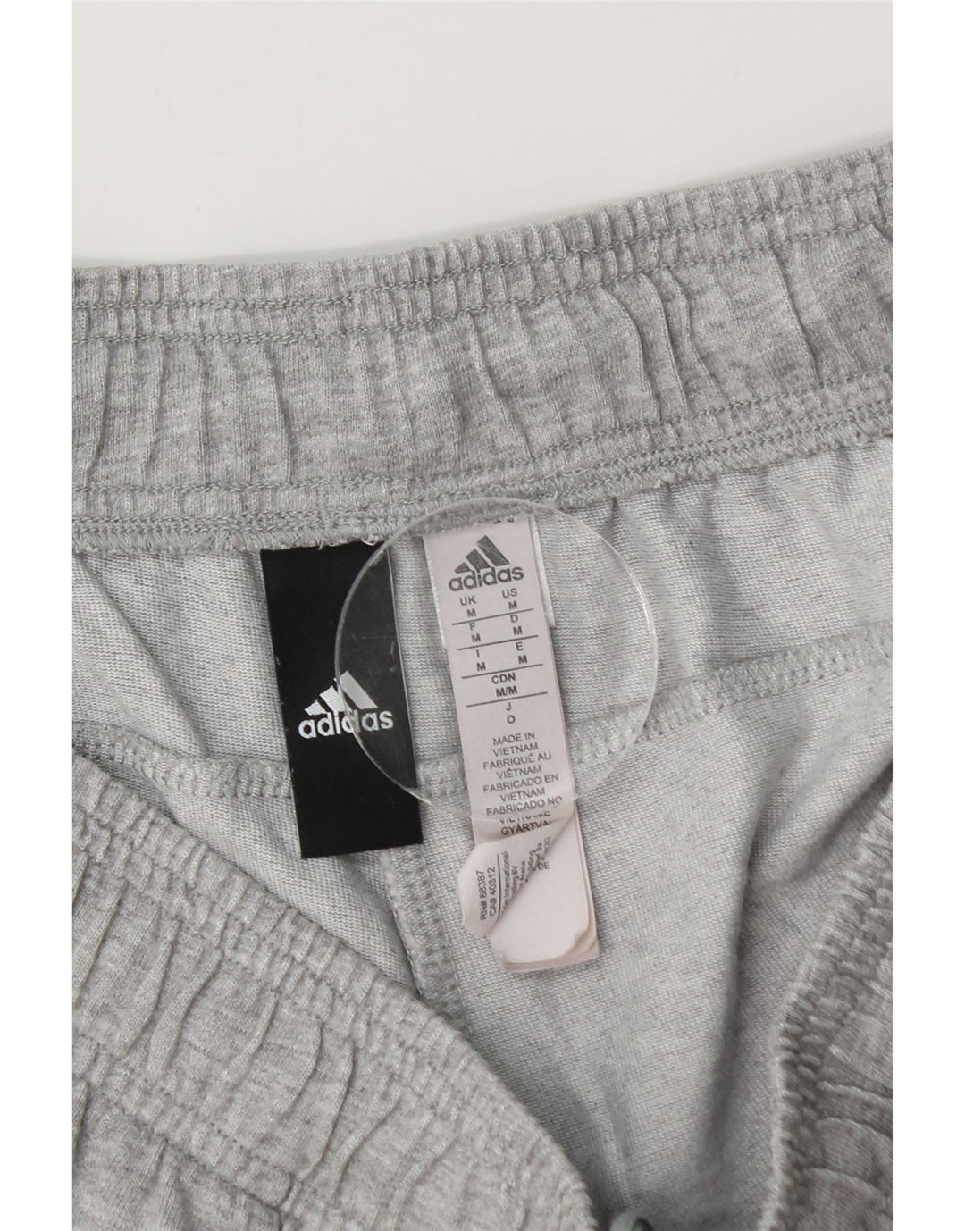 Męskie spodenki sportowe Adidas, średnioszare, bawełniane