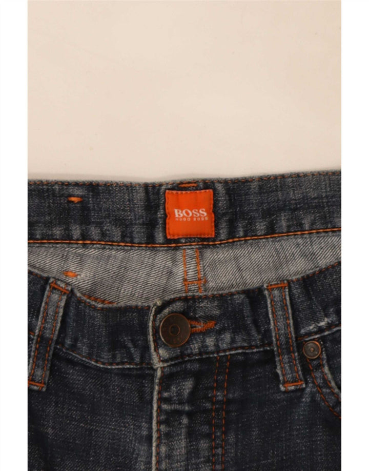 Męskie spodenki jeansowe Hugo Boss W30 średni niebieski