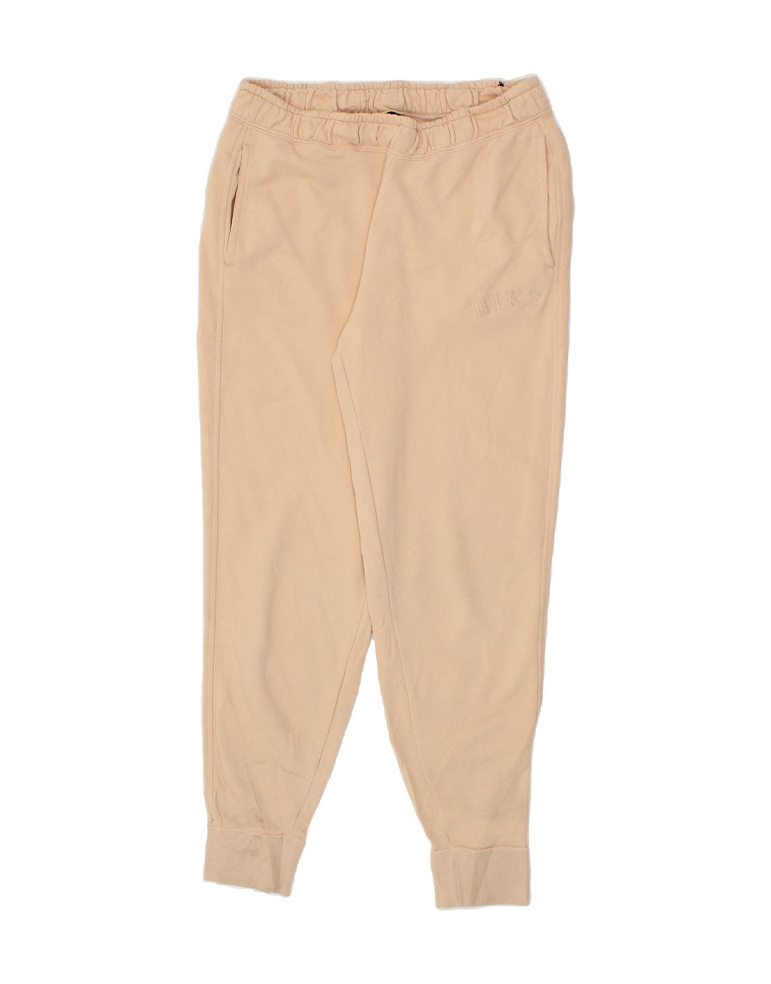 NIKE Mens Tracksuit Trousers Joggers Small  Beige Vintage Nike and Second-Hand Nike from Messina Hembry 