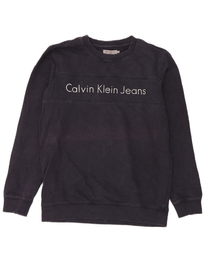 Męska bluza z kapturem Calvin Klein Jeans, duża, granatowa