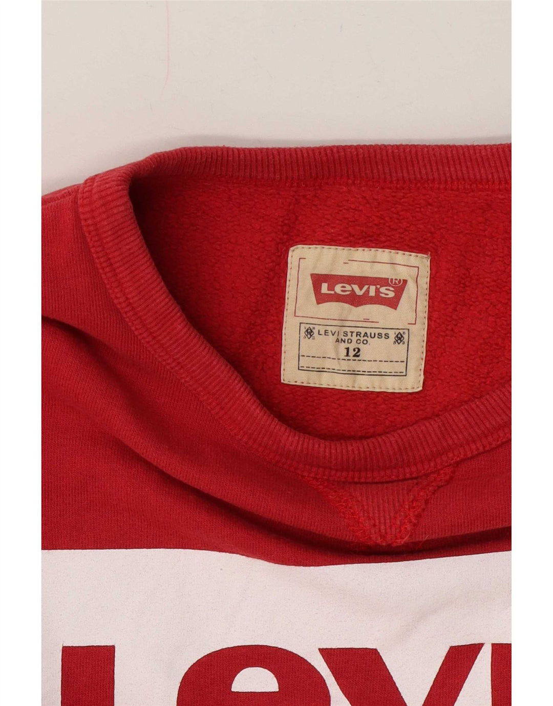 Chłopięcy sweter z kapturem Levi's 11-12 lat, czerwony