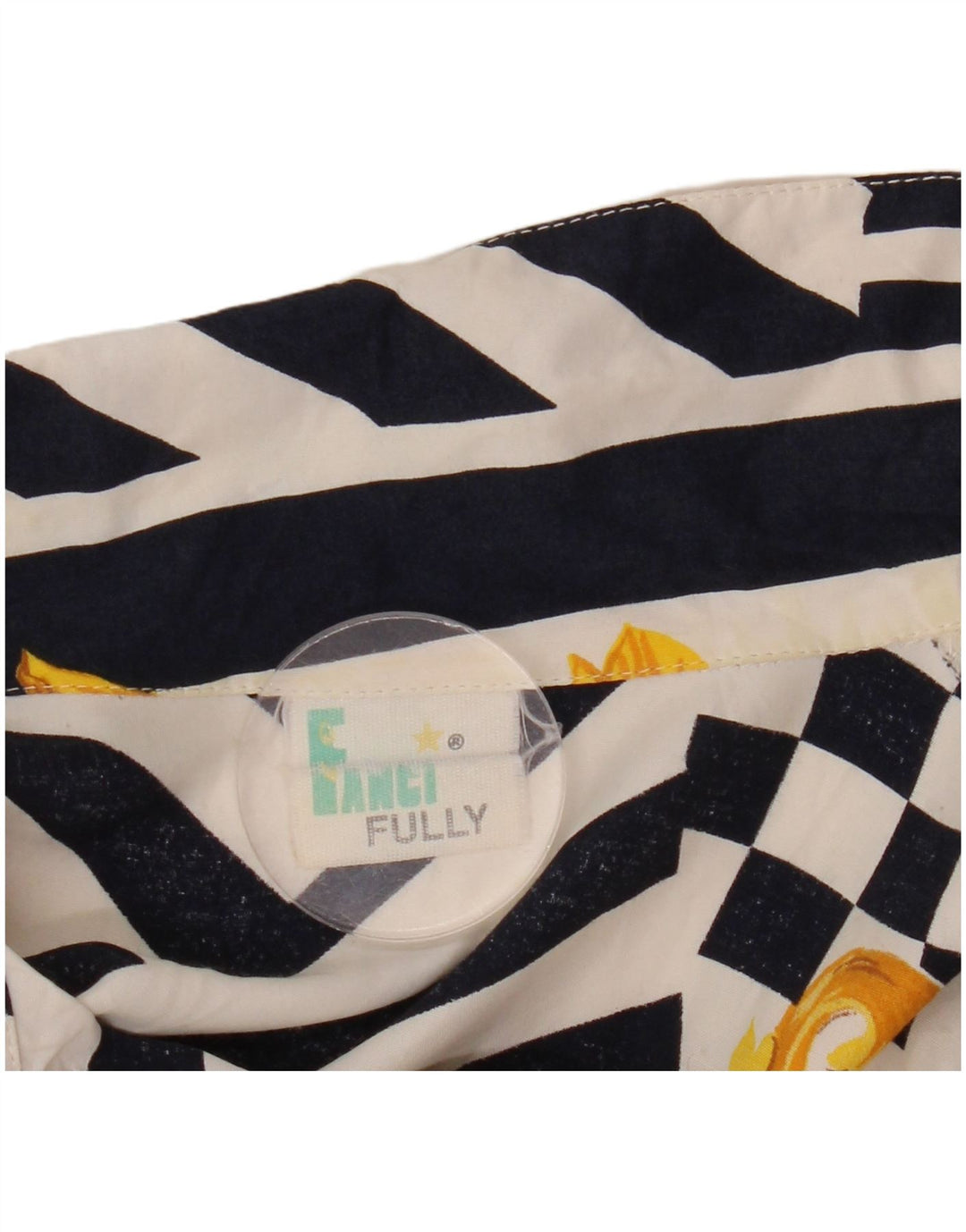 Fantazyjna w pełni damska bluzka koszulowa w abstrakcyjny wzór UK 20 2XL wielobarwna