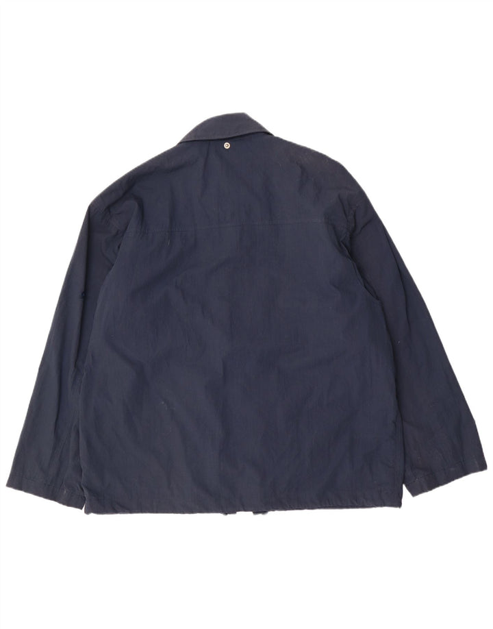 Męska kurtka bomberka Leader UK 40, duża granatowa, poliestrowa